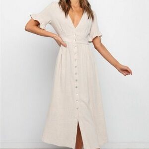 Petal & Pup Miraloma Button-Front Midi Dress
